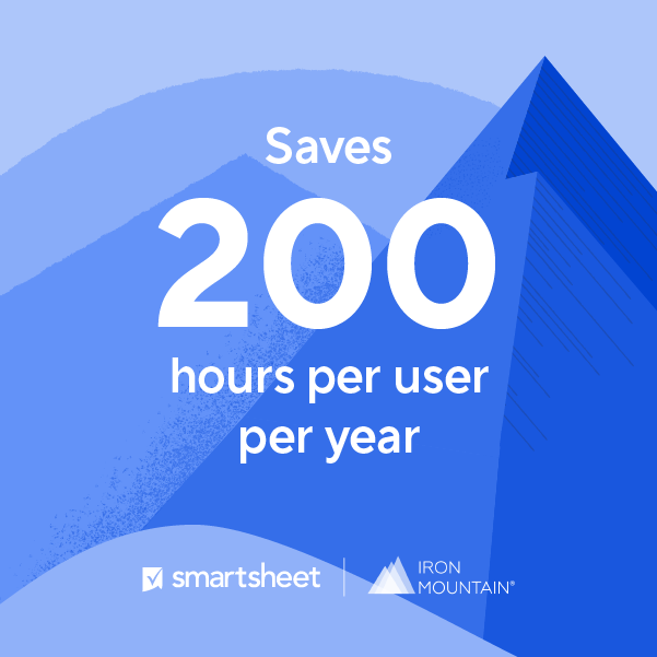 Iron Mountain relies on Smartsheet Modern Project and Portfolio